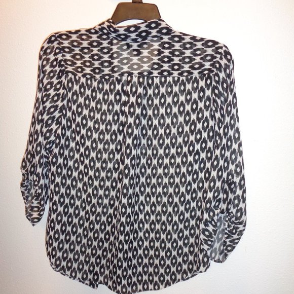 AB Studio Women's Button Front Shirt Size Large - Picture 9 of 9